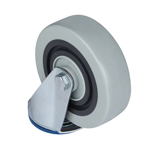Grey Polyamide Sandwich Swivel Castor with Bolt Hole with Roller Bearing