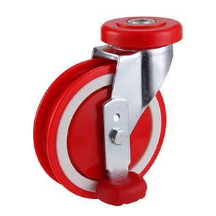 Shopping Castors with Automatic Wheel Brake