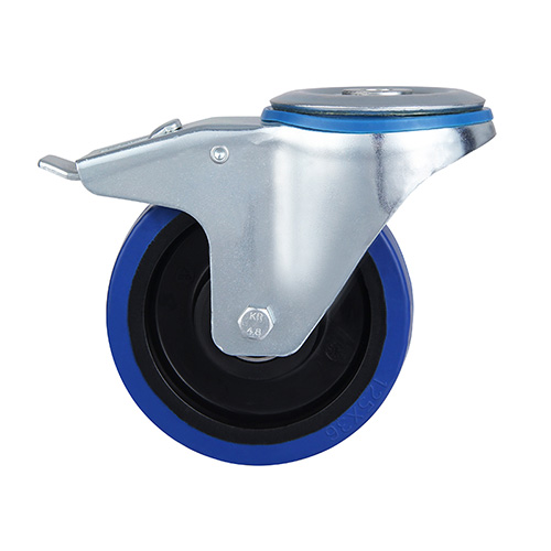 Blue Elastic Rubber Castors	