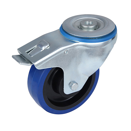 Blue Elastic Rubber Castors	