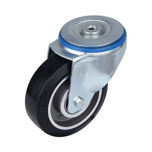 Black Elastic Rubber Castors