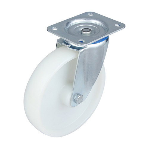 White Injection Polypropylene Swivel Castor