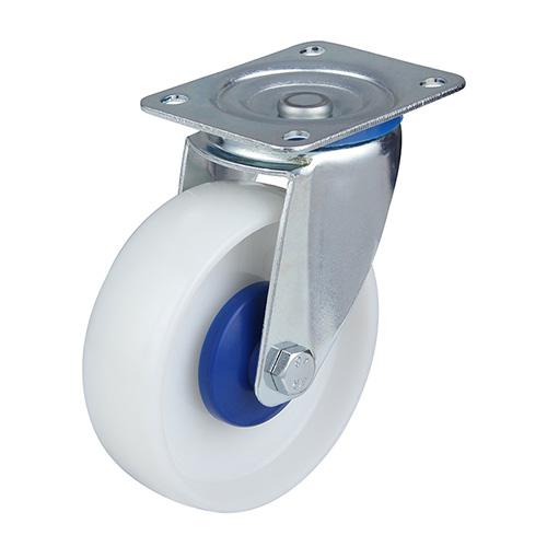 White Injection Polypropylene Swivel Castor