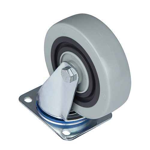 Grey Polyamide Sandwich Swivel Castor with Roller Bearing