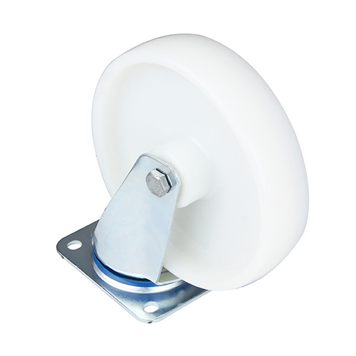 White Polyamide Swivel Castors