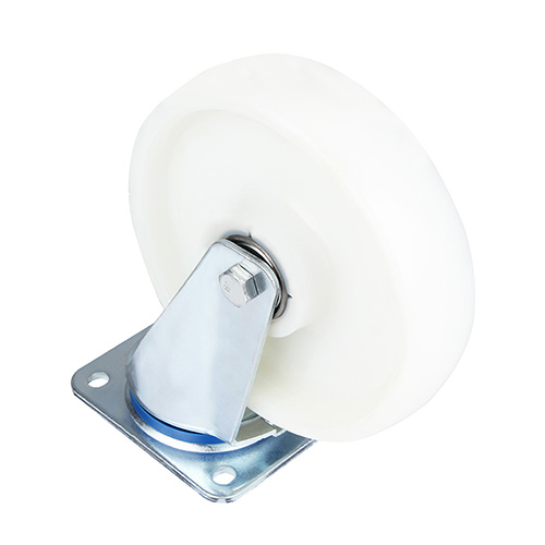 White Polyamide Swivel Castor