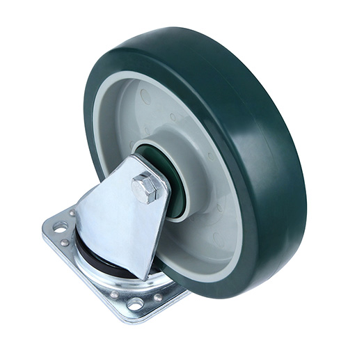 Green Polyurethane Heavy Duty Swivel Castor