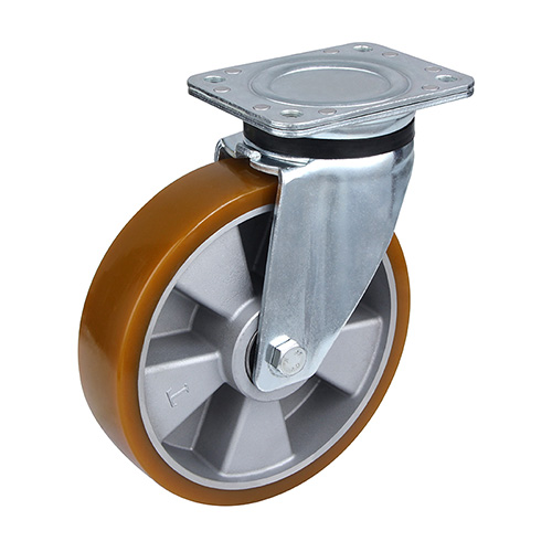 Brown Polyurethane Heavy Duty Swivel Castors