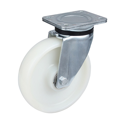 White Polyamide Heavy Duty Swivel Castors