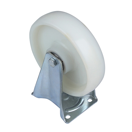 White Polyamide Heavy Duty Fixed Castors
