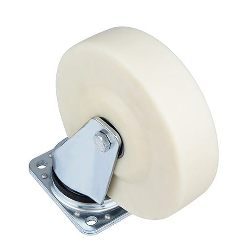 White MC Polyamide Heavy Duty Industrial Castors Swivel Castors