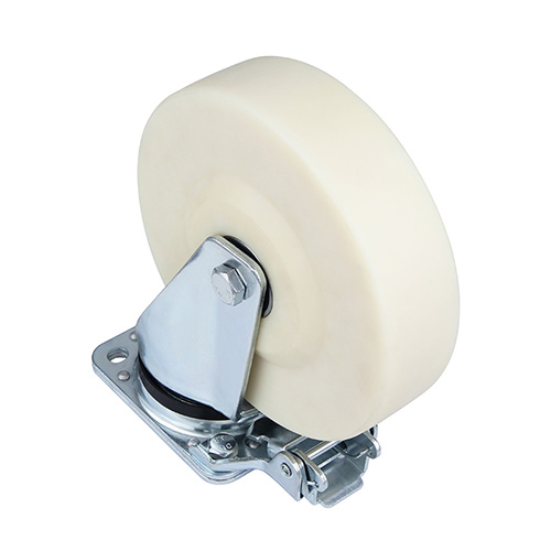 White Casting-Polyamide Heavy Duty Industrial Swivel Castor with Directional Lock