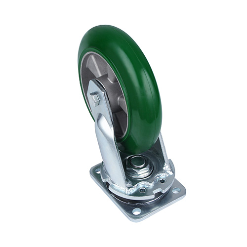 Round Green Elastic Polyurethane Super Heavy Duty Swivel Castors