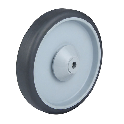 Thermoplastic Rubber Wheels with Dark Grey Samlll Plastic Thread Guards