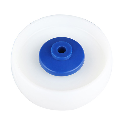 Polypropylene Wheels with Blue Samll Plastic Tread Guards