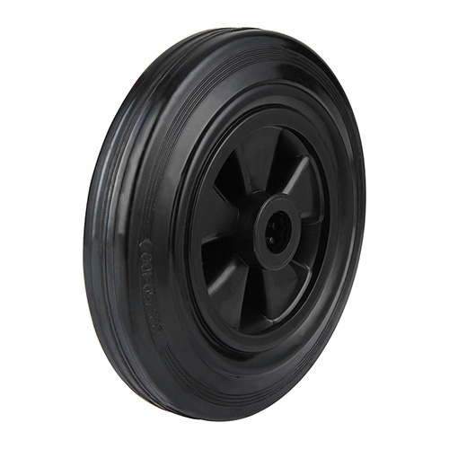 Wheels For Black Rubber Tread with Roller Bearing