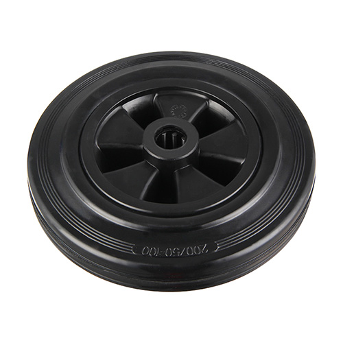 Wheels For Black Rubber Tread with Roller Bearing