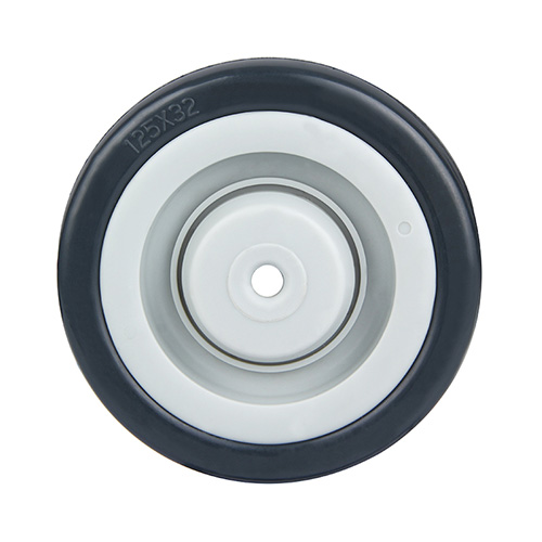 Wheel For Grey Rubber Tread with Grey Plastic Tread Guards