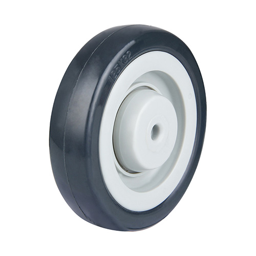 Wheel For Grey Rubber Tread with Grey Plastic Tread Guards