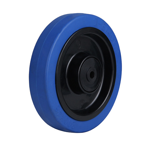 Wheels For Blue Elastic Rubber Tread with Blue Samll Plastic Tread Guards