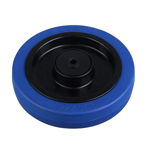 Wheels For Blue Elastic Rubber Tread with Blue Samll Plastic Tread Guards