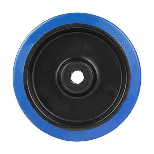 Wheels For Blue Elastic Rubber Tread