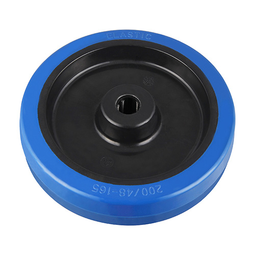 Wheels For Blue Elastic Rubber Tread