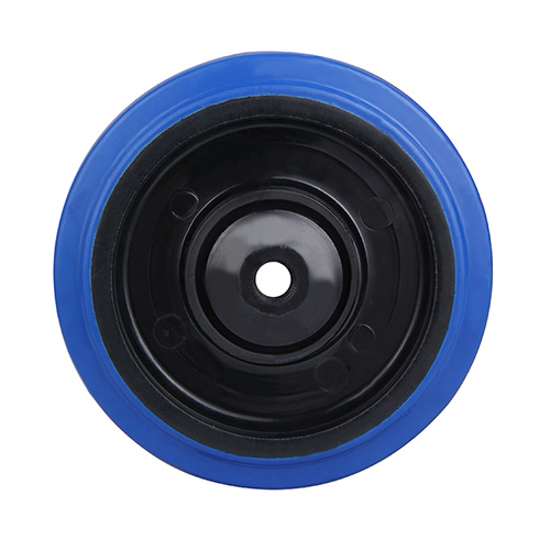 Wheels For Blue Elastic Rubber Tread with Blue Samll Plastic Tread Guards