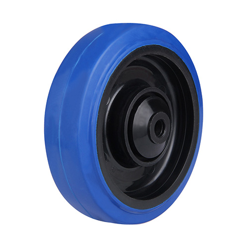 Wheels For Blue Elastic Rubber Tread with Blue Samll Plastic Tread Guards
