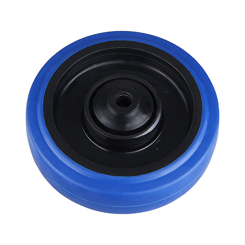 Wheels For Blue Elastic Rubber Tread with Blue Samll Plastic Tread Guards