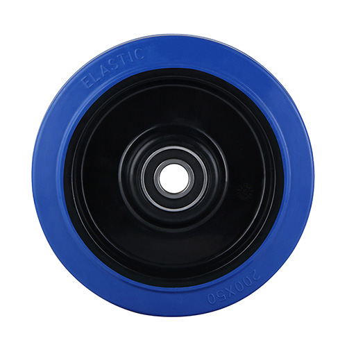 Wheels For Blue Elastic Rubber Tread with Two Ball Bearings