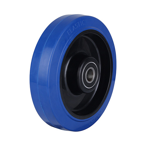 Wheels For Blue Elastic Rubber Tread with Two Ball Bearings