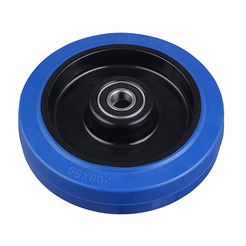Wheels For Blue Elastic Rubber Tread with Two Ball Bearings