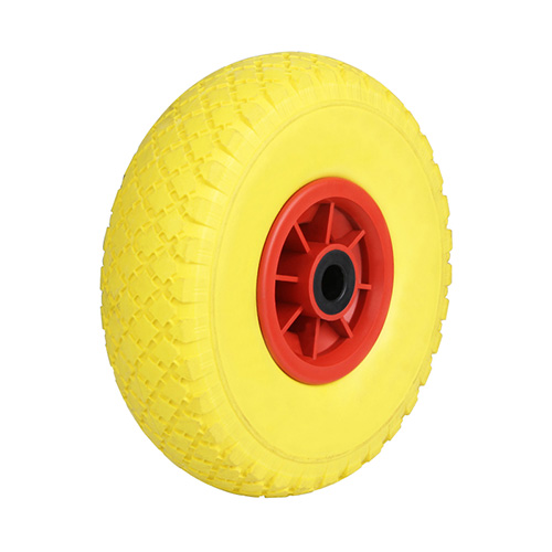 Wheels for Foam Polyurethane Tread with Red Polyopylene Wheel Centre