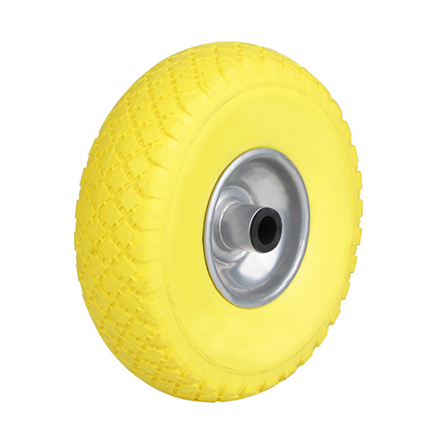 Wheels for Foam Polyurethane Tread with Pressed Steel Wheel Centre