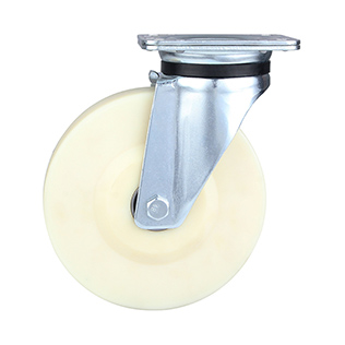 White MC Polyamide Heavy Duty Industrial Castors Swivel Castors