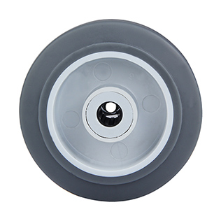 Thermoplastic Rubber Wheels with Grey Samll Plastic Thread Guards