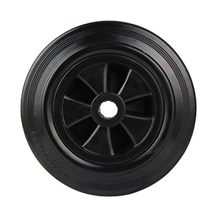 Wheels For Black Rubber Tread with Roller Bearing