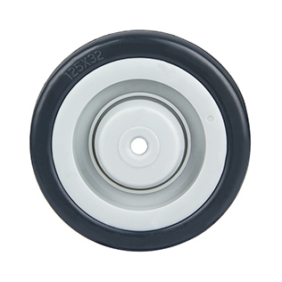 Wheel For Grey Rubber Tread with Grey Plastic Tread Guards