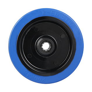 Wheels For Blue Elastic Rubber Tread