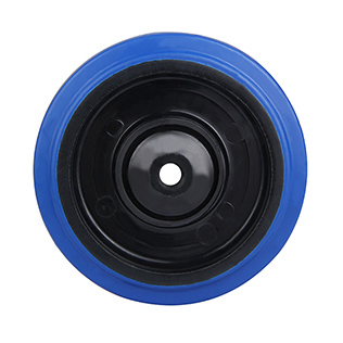 Wheels For Blue Elastic Rubber Tread with Blue Samll Plastic Tread Guards