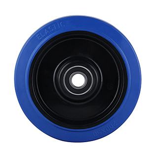 Wheels For Blue Elastic Rubber Tread with Two Ball Bearings