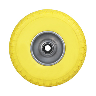 Wheels for Foam Polyurethane Tread with Pressed Steel Wheel Centre